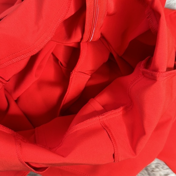 ASOS DESIGN | Twist Front Strappy Culotte Jumpsuit in Red - Picture 14 of 15